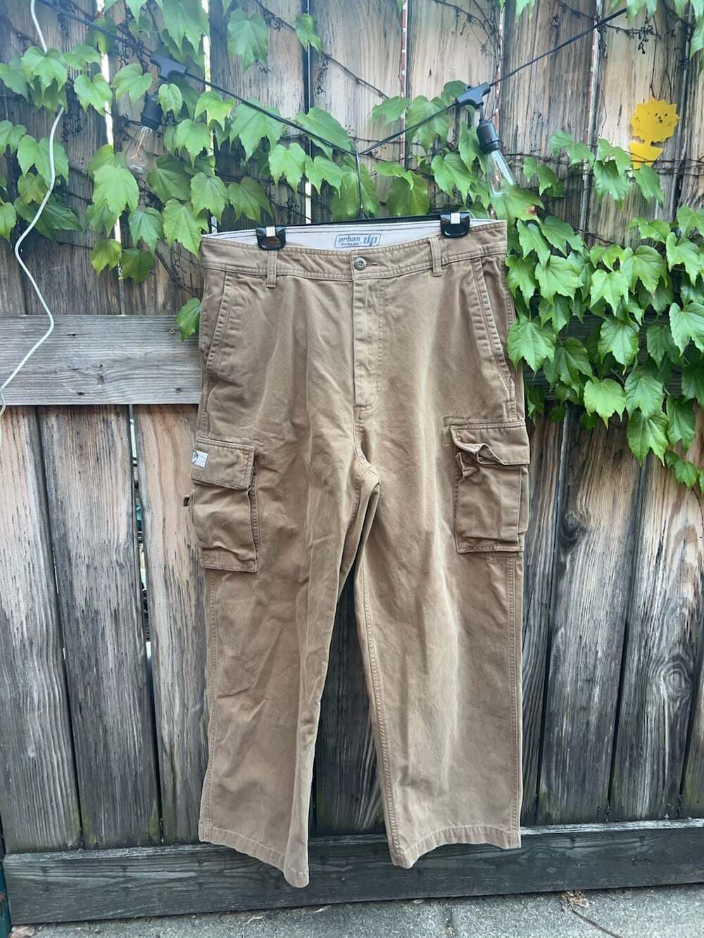 Urban Pipeline Cargo Pants Mens 36x30 Brown Cotton Utility